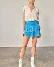 Smocking Skirt With Shorts