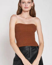 Fuzzy Swater Tube Top