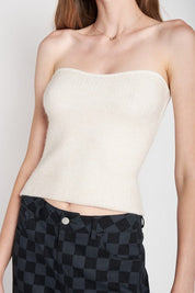 Fuzzy Swater Tube Top