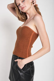 Fuzzy Swater Tube Top