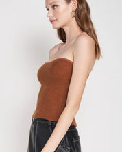 Fuzzy Swater Tube Top