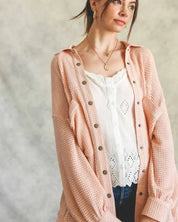 Soft Thermal Knit Shacket Top