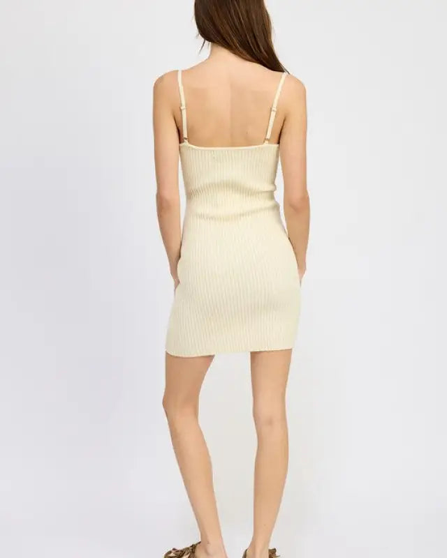 SPAGHETTI STRAP BODYCON DRESS