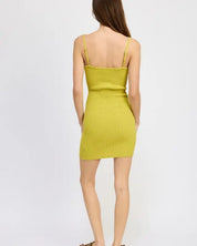 SPAGHETTI STRAP BODYCON DRESS