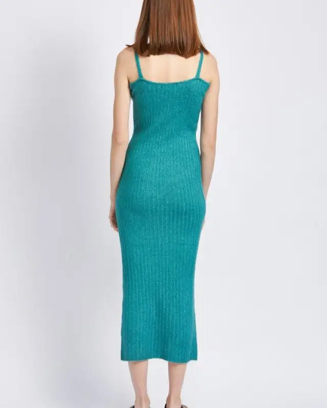 Spaghetti Strap Bodycon Midi Dress