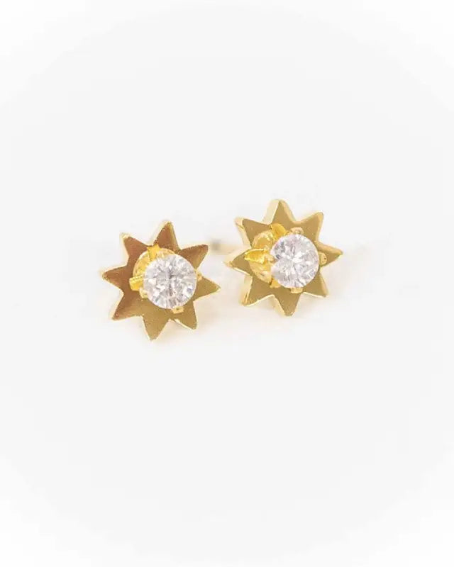 Spark Stud Earrings - Gold / OS