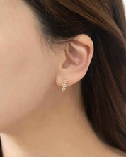 Stacker Stud Earrings - Gold / OS