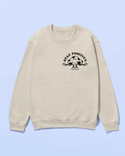 STAY POSITIVE MUSHROOM SWEATSHIRT PLUS SIZE - SAND / 1X