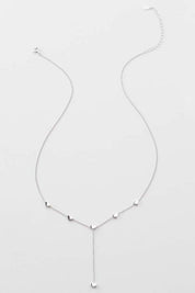 Sterling Silver 925 Falling In Love Lariat Necklace