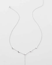 Sterling Silver 925 Falling In Love Lariat Necklace