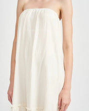 Strapless Tiered Maxi Dress