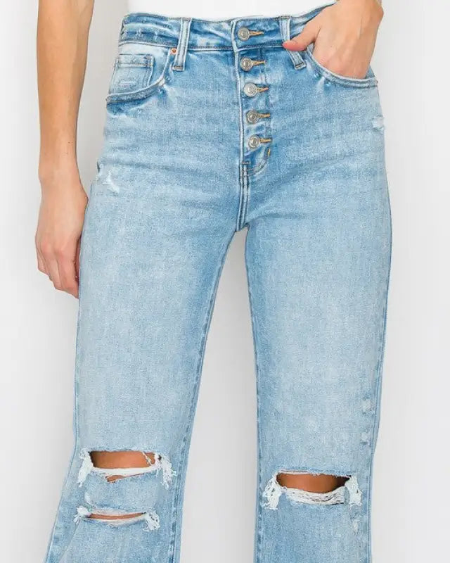 Stretch Wide Leg Jeans