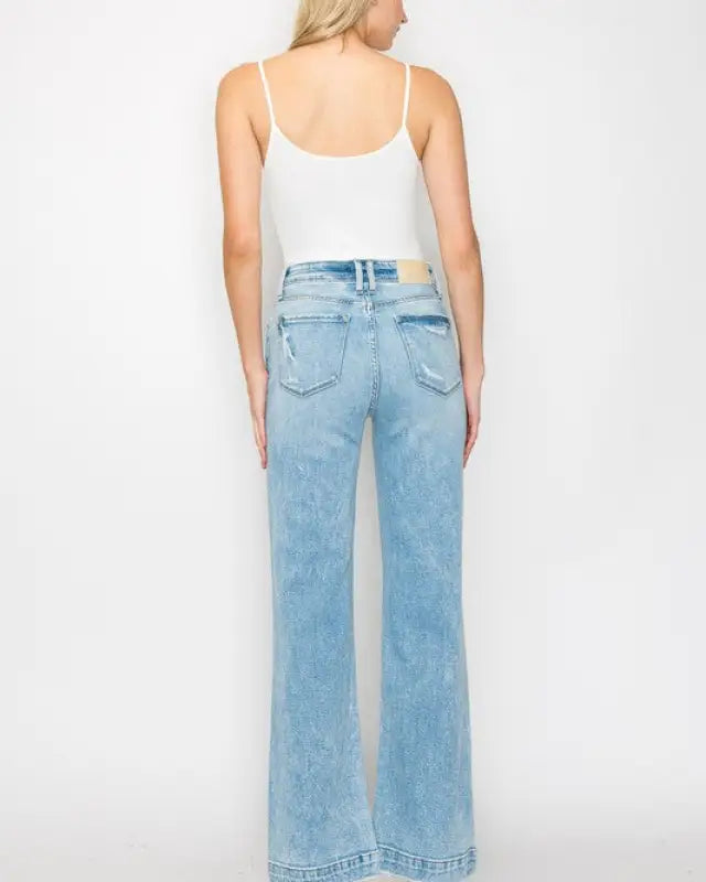 Stretch Wide Leg Jeans