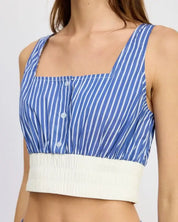 STRIPED CROP TANK TOP