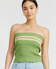 STRIPED TUBE TOP - SAGE COMBO / S