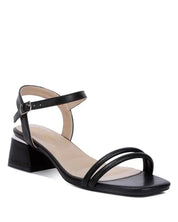 Sulein Ankle Strap Low Block Heels - Black / US - 5 UK - 3 EU - 36