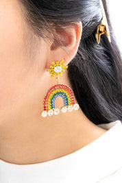 Sunshine and Rainbows Earrings - Multi / Os - Rings