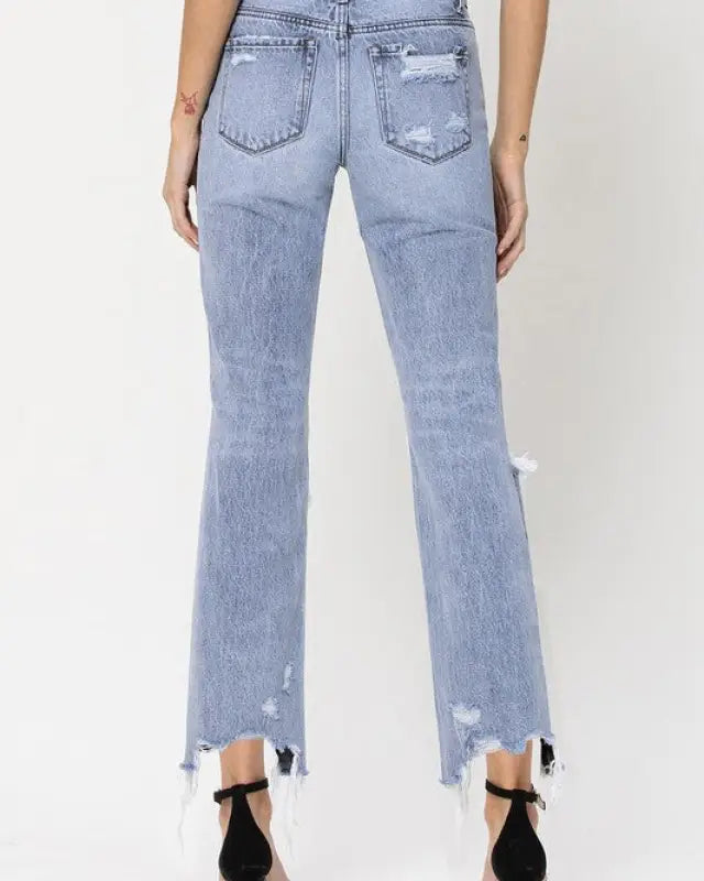 Super High Rise 90’s Straight Crop Jeans