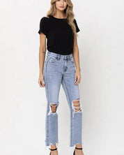 Super High Rise 90’s Straight Crop Jeans