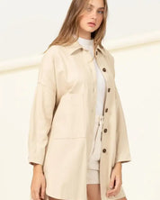 Sweet Fling Oversized Shirt Jacket