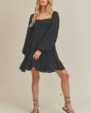 Taya Dress - BLACK / S