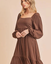 Taya Dress - CHOCOLATE / S