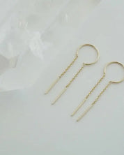 Threader Drop Bar Earrings