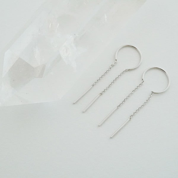 Threader Drop Bar Earrings