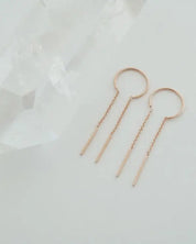 Threader Drop Bar Earrings