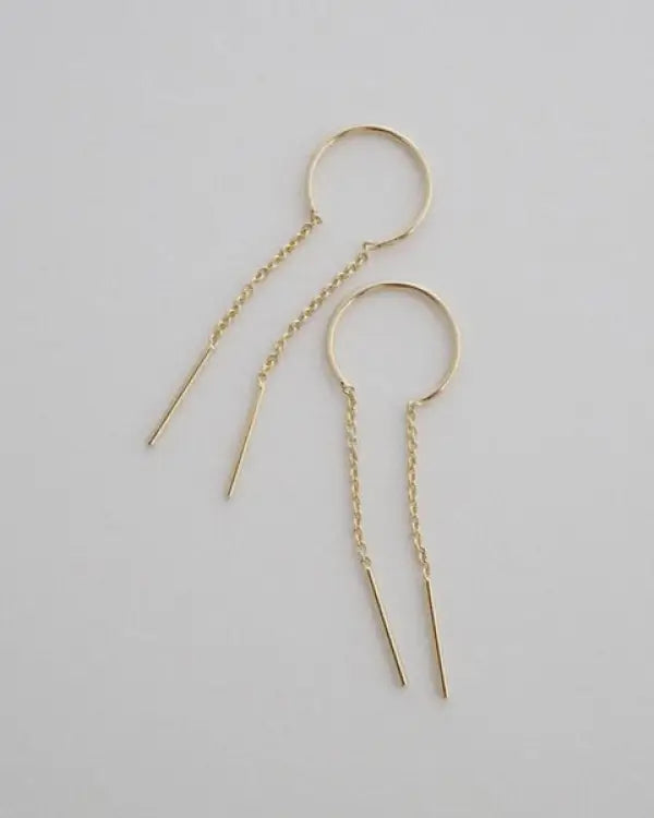 Threader Drop Bar Earrings