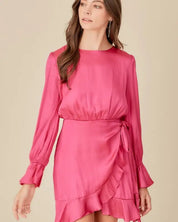 Tie Waist Ruffle Dress