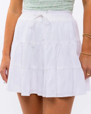 Tiered A-Line Mini Skirt