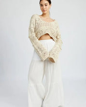 Tiered Wide Leg Pants