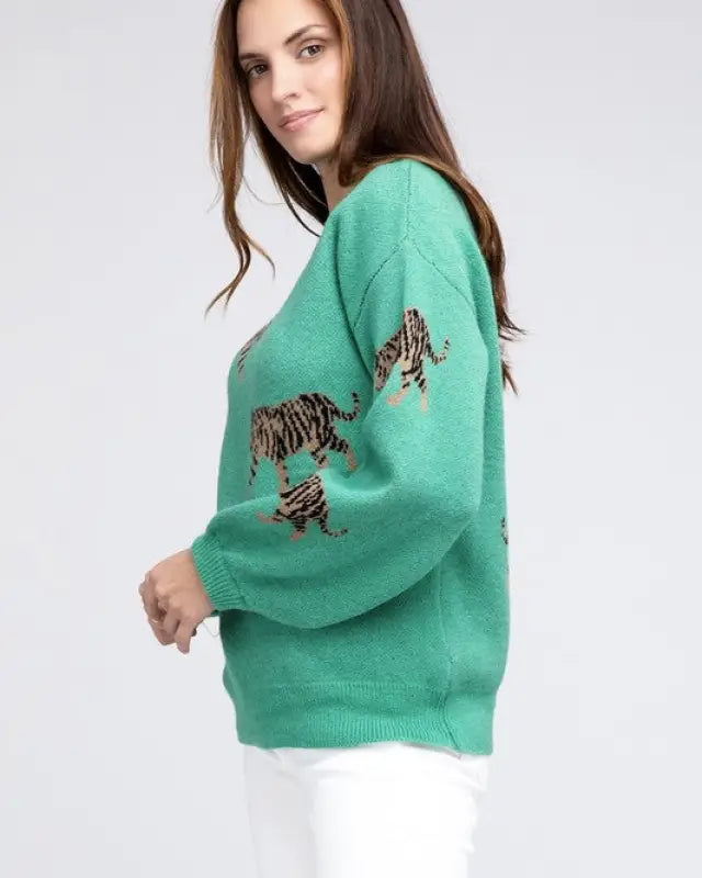 Tiger Pattern Sweater