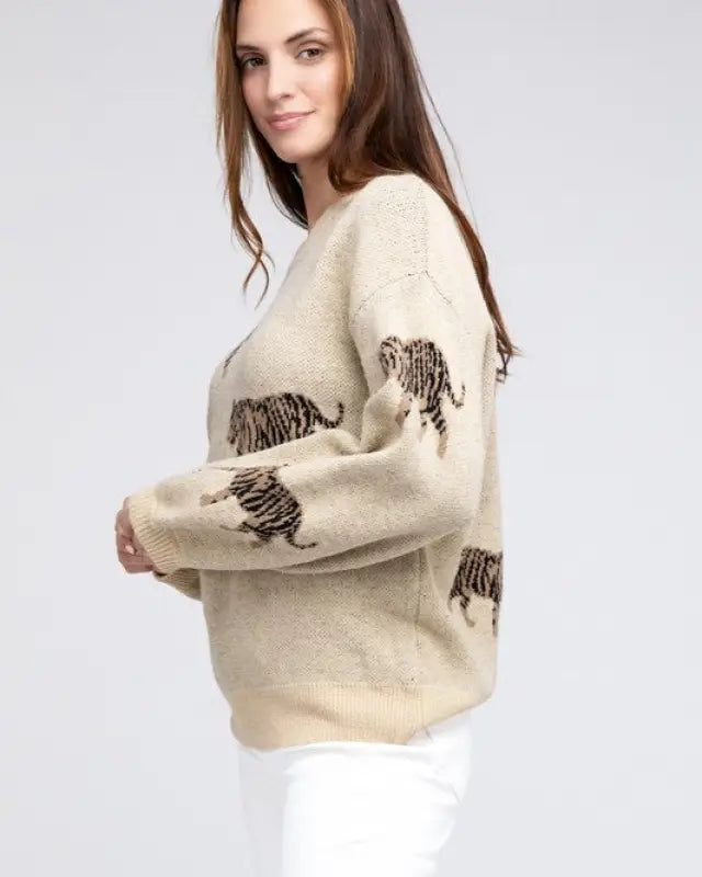 Tiger Pattern Sweater