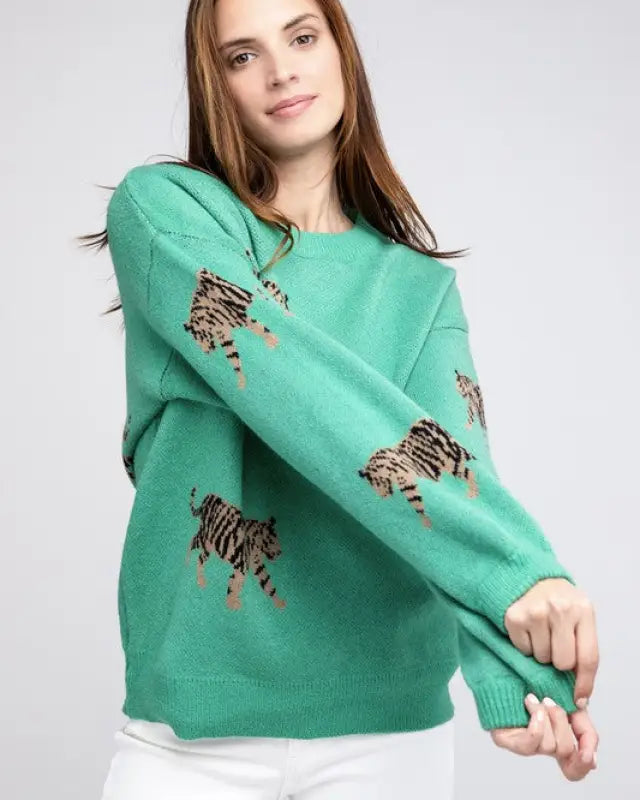 Tiger Pattern Sweater