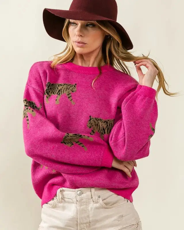 Tiger Pattern Sweater