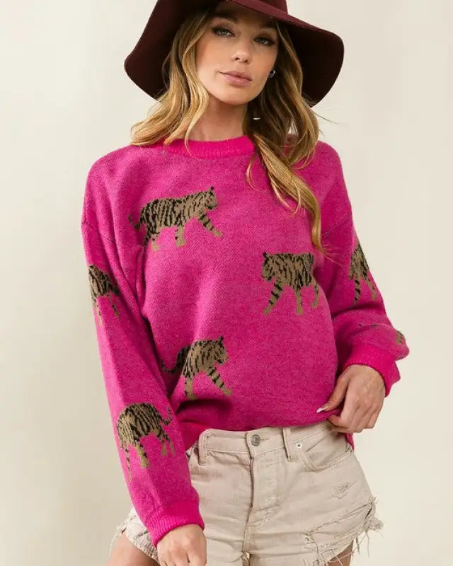 Tiger Pattern Sweater