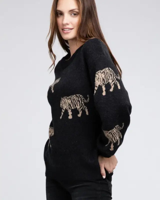 Tiger Pattern Sweater