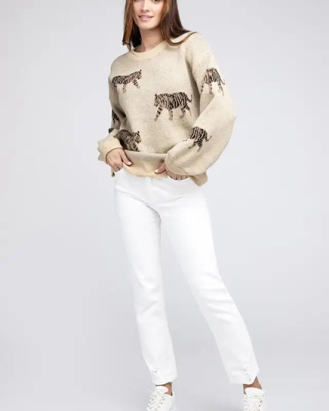 Tiger Pattern Sweater