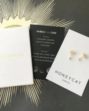 Tiny Opal Orb Solitaire Studs