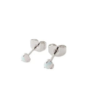 Tiny Opal Orb Solitaire Studs