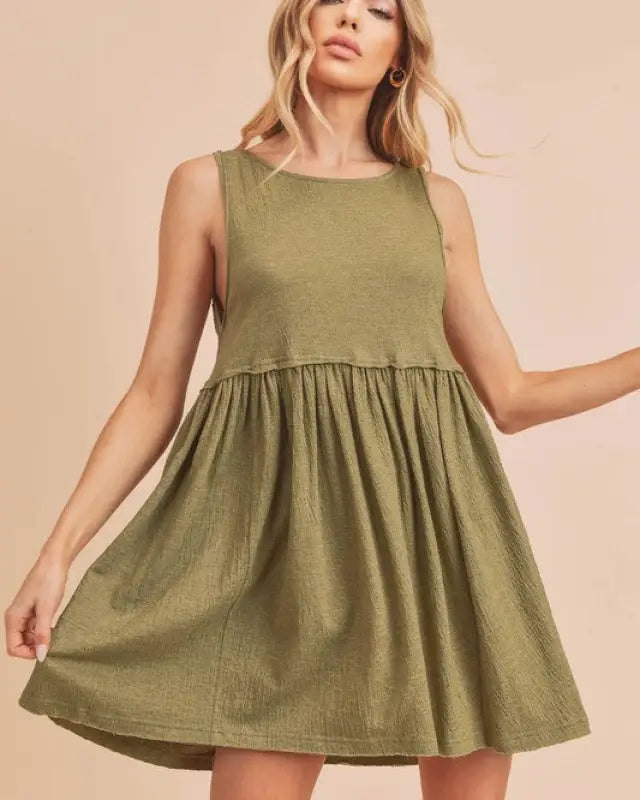 Torie Dress - OLIVE / S