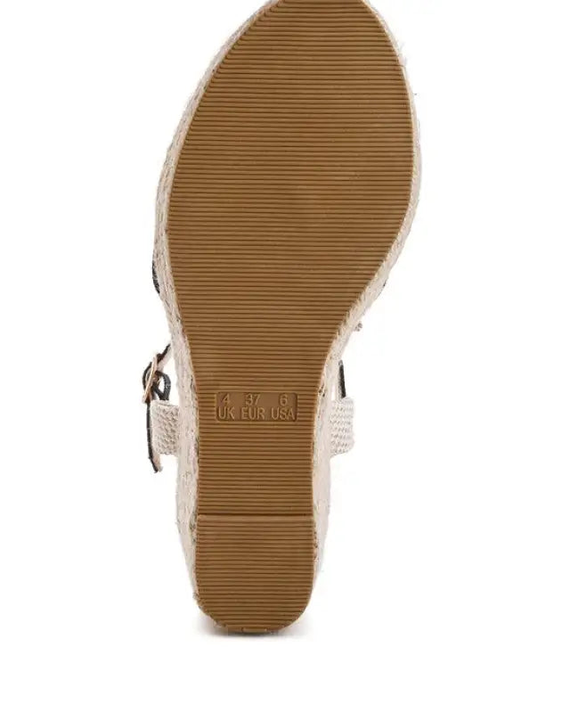 Trand Wedge Espadrille Sandals