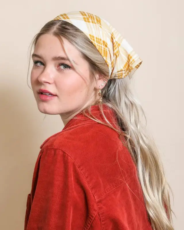 Triangle Flannel Head Scarf