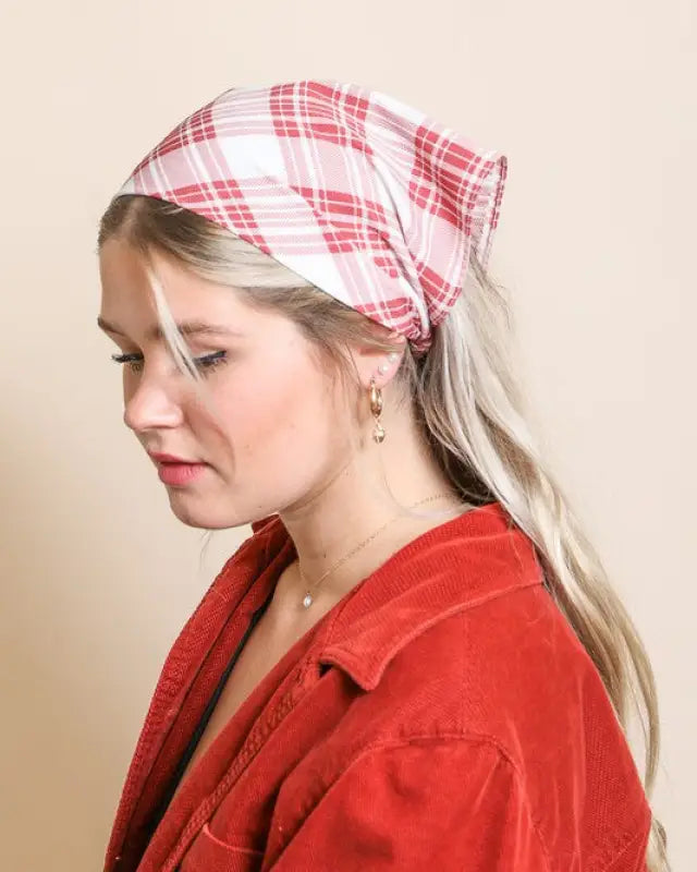 Triangle Flannel Head Scarf