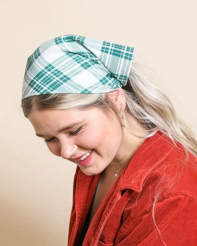 Triangle Flannel Head Scarf