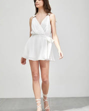 Trim Side Tie Romper