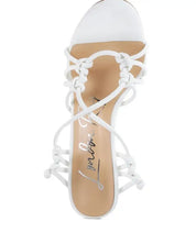 TRIXY KNOT LACE UP HIGH HEELED SANDAL