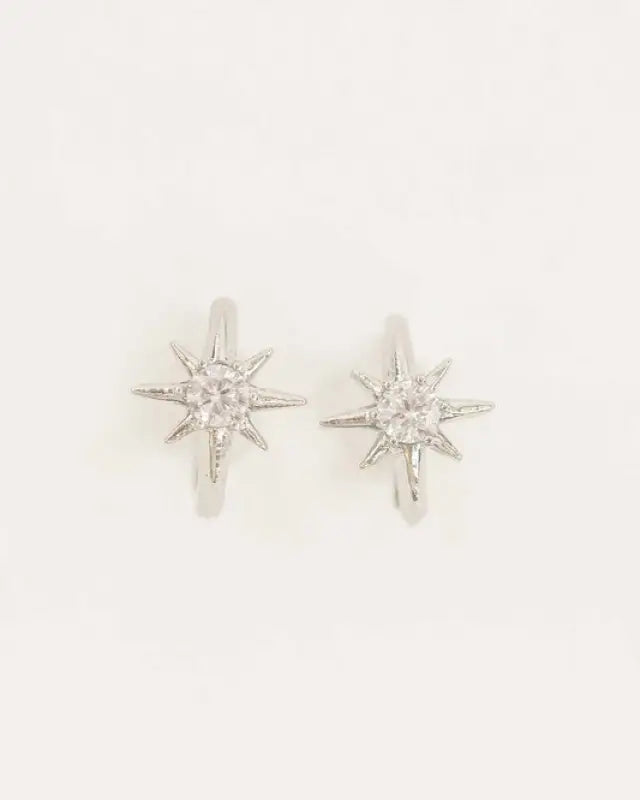 True North Hoop Earrings - Silver / OS